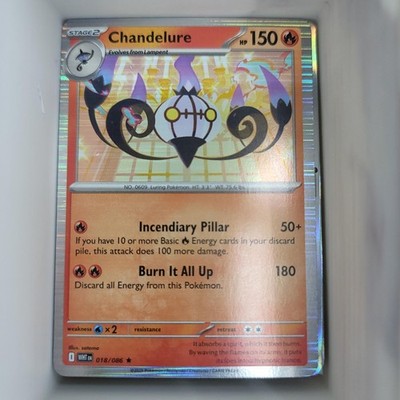 Chandelure 018/086/086 SV: White Flare Ungraded
