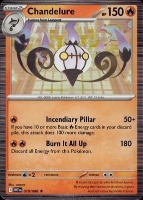 Chandelure 018/086 White Flare Ungraded