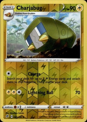 Charjabug 065/192 Rebel Clash Ungraded