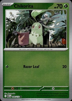 Chikorita 008/132 Mega Evolution Ungraded