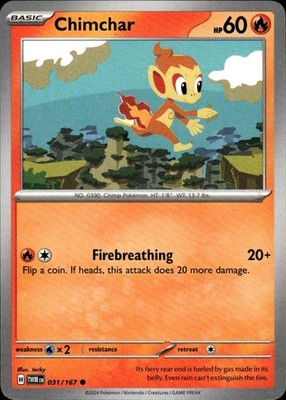 Chimchar 031/167 Twilight Masquerade Ungraded