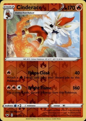 Cinderace 036/202 Sword & Shield Ungraded