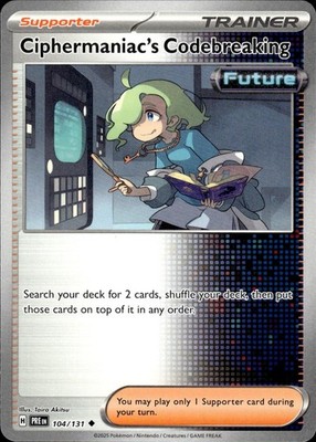 Ciphermaniac's Codebreaking 104/131 Prismatic Evolutions Ungraded