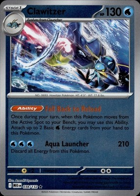 Clawitzer 038/132 Mega Evolution Ungraded