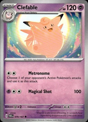 Clefable 079/167 Twilight Masquerade Ungraded