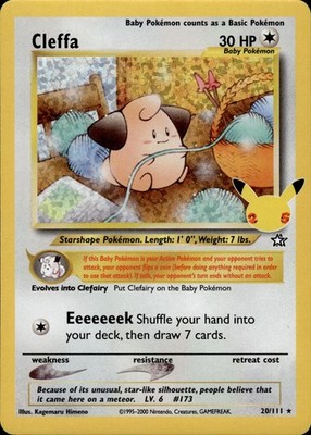 Cleffa 20/111 Celebrations: Classic Collection Ungraded