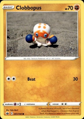 Clobbopus 091/198 Chilling Reign Ungraded