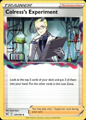 Colress's Experiment 155/196 Lost Origin Ungraded