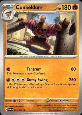 Conkeldurr 105/167 Twilight Masquerade Ungraded