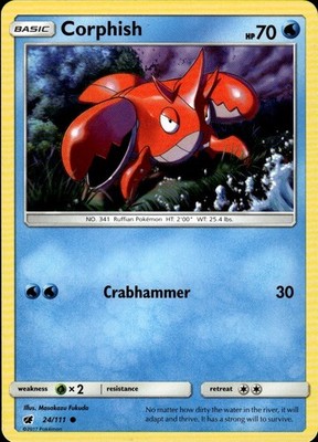 Corphish 24/111 Crimson Invasion Ungraded