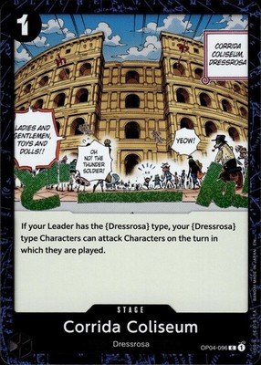 Corrida Coliseum (Pirate Foil) OP04-096 Premium Booster -The Best- Vol. 2 Ungraded