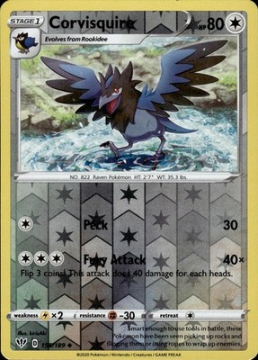 Corvisquire 155/189 Darkness Ablaze Ungraded