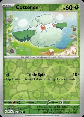 Cottonee 014/162 Temporal Forces Ungraded