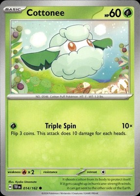 Cottonee 014/162 Temporal Forces Ungraded