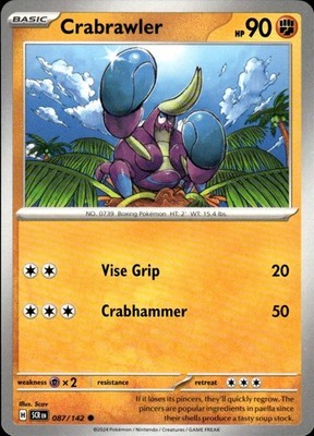 Crabrawler 87/142 Stellar Crown Ungraded
