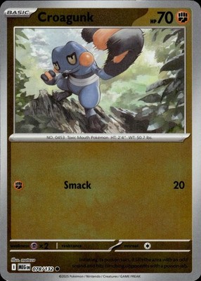 Croagunk 078/132 Mega Evolution Ungraded