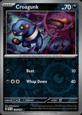 Croagunk 130/198 Scarlet & Violet Ungraded