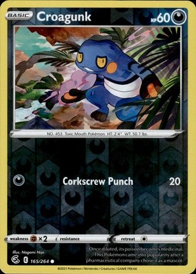 Croagunk 165/264 Fusion Strike Ungraded