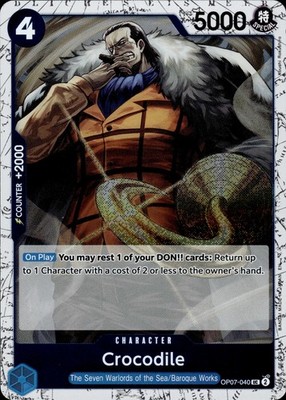 Crocodile (Pirate Foil) OP07-040 Premium Booster -The Best- Vol. 2 Ungraded