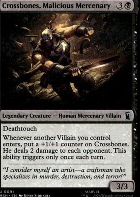 Crossbones, Malicious Mercenary 91 Marvel Super Heroes Ungraded