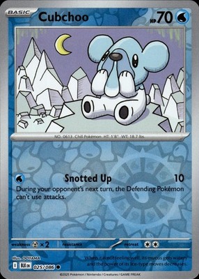 Cubchoo 025/086 Black Bolt Ungraded