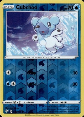Cubchoo 048/189 Darkness Ablaze Ungraded