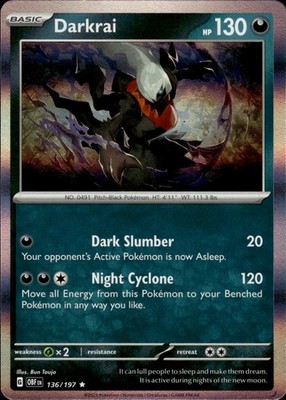 Darkrai 136/197 Obsidian Flames Ungraded
