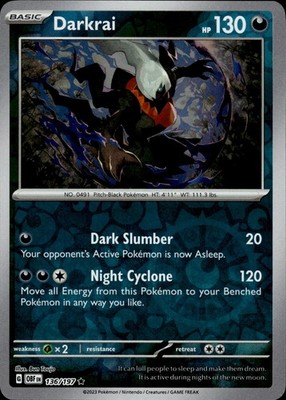 Darkrai 136/197 Obsidian Flames Ungraded