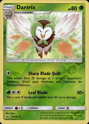 Dartrix 10/149 SM Base Set Ungraded