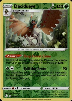 Decidueye 008/072 Shining Fates Ungraded