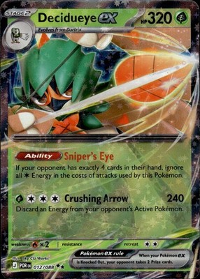 Decidueye ex 012/088 Perfect Order Ungraded