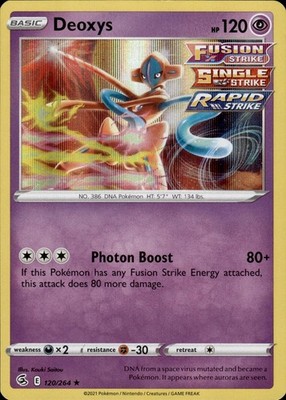 Deoxys 120/264 Fusion Strike Ungraded