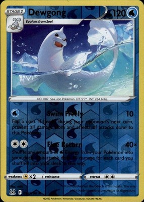 Dewgong 034/196 Lost Origin Ungraded