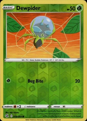 Dewpider 019/264 Fusion Strike Ungraded