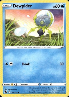 Dewpider 047/195 Silver Tempest Ungraded