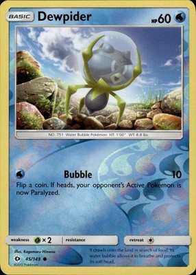 Dewpider 45/149 SM Base Set Ungraded