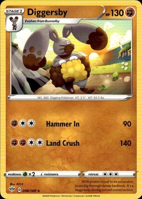 Diggersby 096/189 Darkness Ablaze Ungraded