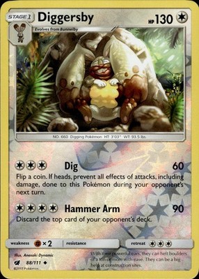 Diggersby 88/111 Crimson Invasion Ungraded
