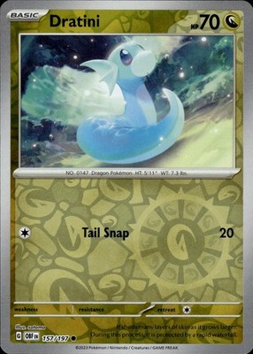 Dratini 157/197 Obsidian Flames Ungraded