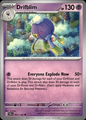 Drifblim 61/142 Stellar Crown Ungraded