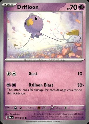 Drifloon 089/198 Scarlet & Violet Ungraded
