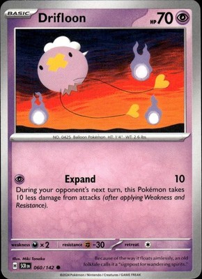 Drifloon 60/142 Stellar Crown Ungraded