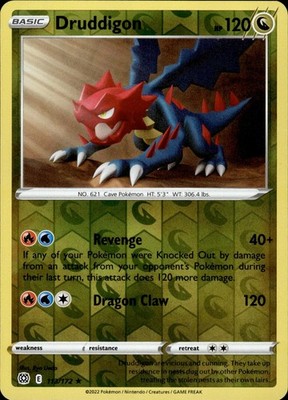 Druddigon 113/172 Brilliant Stars Ungraded