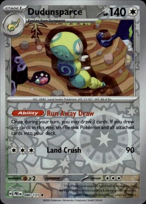 Dudunsparce 080/131 Prismatic Evolutions Ungraded