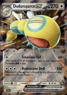 Dudunsparce ex 121/159 Journey Together Ungraded