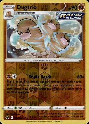 Dugtrio 077/198 Chilling Reign Ungraded