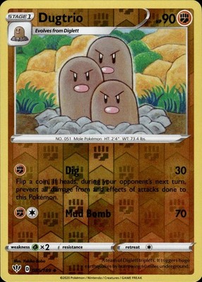 Dugtrio 085/189 Darkness Ablaze Ungraded