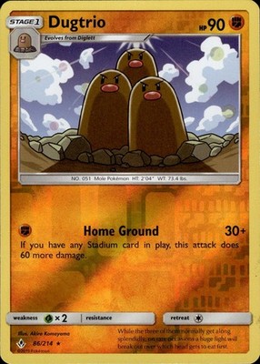 Dugtrio 86/214 Unbroken Bonds Ungraded