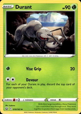 Durant 010/163 Battle Styles Ungraded