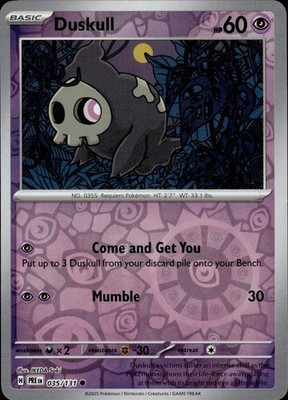 Duskull 035/131 SV: Prismatic Evolutions Ungraded